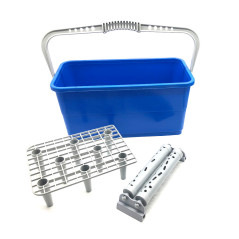 Bac de Rinçage à Joints Pro 25 L Double Rouleaux Spécial Carreleur - Diamwood