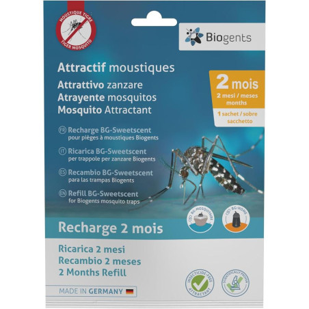 Recharge BG-SWEETSCENT 2 Mois - Parfum Mosquitaire - Diffusion Durable et Efficace - BIOGENTS
