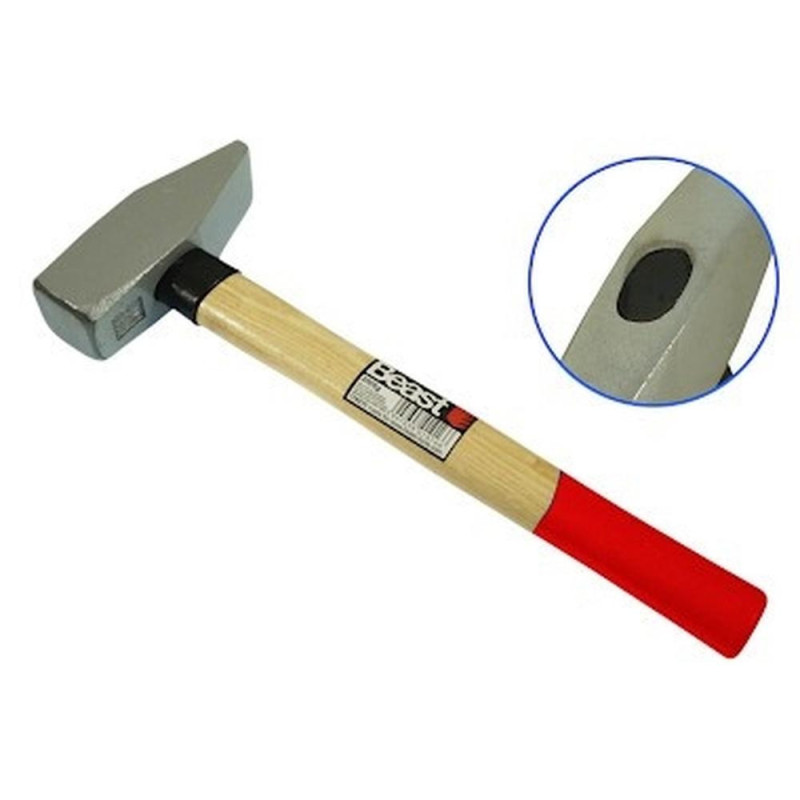 Marteau Tête D/F 2000G - 2.321 kg - Acier, Résistant et Durable - Beast - Beast