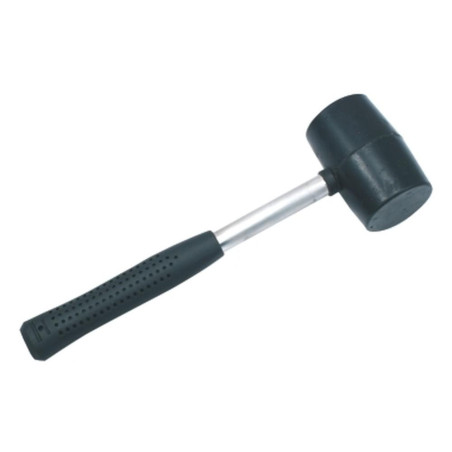 Maillet Caoutchouc 800g - Manche en Acier, Ø65 mm - Résistant et Pratique - Beast - Beast