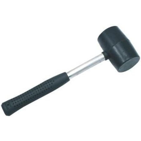 Maillet Caoutchouc 800g - Manche en Acier, Ø65 mm - Résistant et Pratique - Beast - Beast