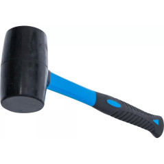 Maillet Caoutchouc 800g - Manche en Acier, Ø65 mm - Résistant et Pratique - Beast - Beast
