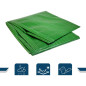 Bâche de Protection 4x6M - Résistante et Durable - Protection Optimale contre les Intempéries - Beast