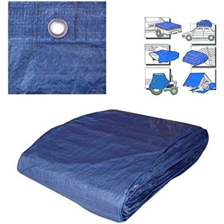 Bâche de Protection 8x10M - Résistante et Durable - Idéale pour Couvrir et Protéger - Beast