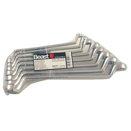 Jeu de Clés Polygones 6-22 mm - 8 Pcs - Précision et polyvalence - Usage Professionnel - Acier - Beast