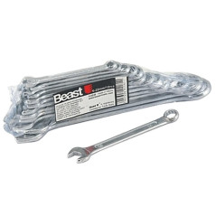 Jeu de Clés Mixtes 10-17 mm - 6 Pièces - Acier, Résistantes et Pratiques - Beast - Beast