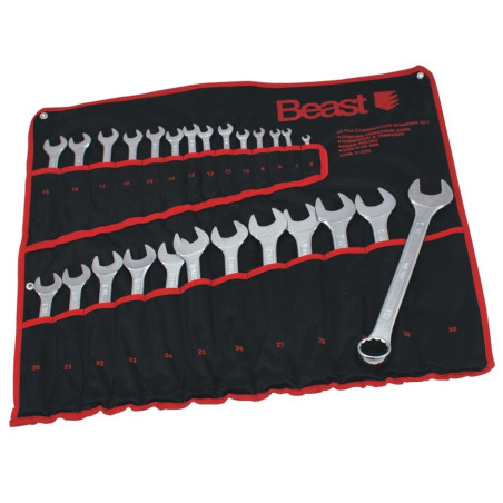 Jeu de Clés Mixtes 6-32 mm - Acier, Norme CV 26X - Polyvalent et Pratique - Beast