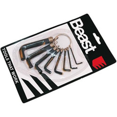 Jeu de Clés Allen 2-10 mm - 8 Pièces - Acier, Précision et Durabilité - Beast - Beast
