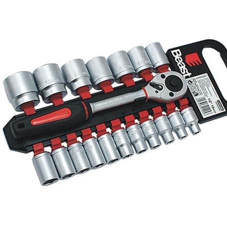 Clés à Douille 8-32 mm 1/2" - Acier, Norme CV 19X - Polyvalence et Précision - Beast