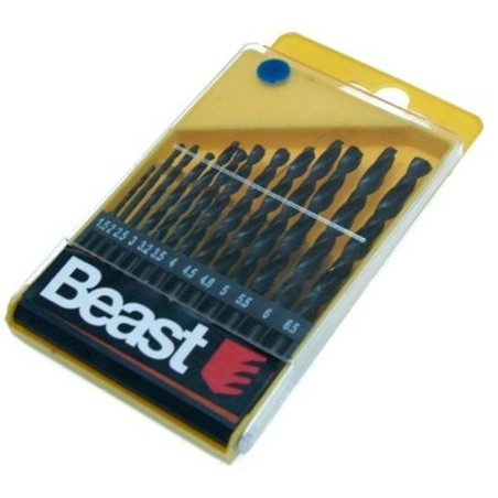 Jeu de Forets à Métaux 1.5-6.5 mm - 13 Pièces - Acier HSS - Précision et Polyvalence - Beast