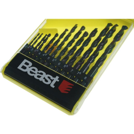 Jeu de Forets à Métaux 2-8 mm - HSS, 13 Pièces - Précision et Performance - Beast
