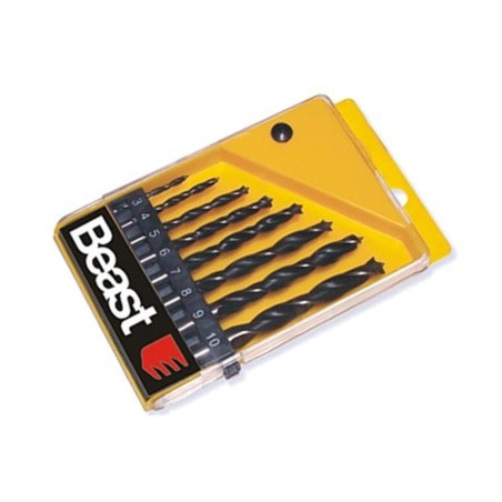 Jeu de Meches Bois 3-10 mm - 8 Pièces, Boîte Plastique - Précision et Polyvalence - Beast