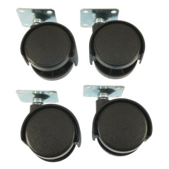 Roulettes en Plastique 40mm - PP, Lot de 4 - Résistantes et Pratiques - Beast - Beast