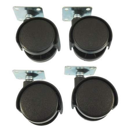 Roulettes en Plastique 40mm - PP, Lot de 4 - Résistantes et Pratiques - Beast - Beast