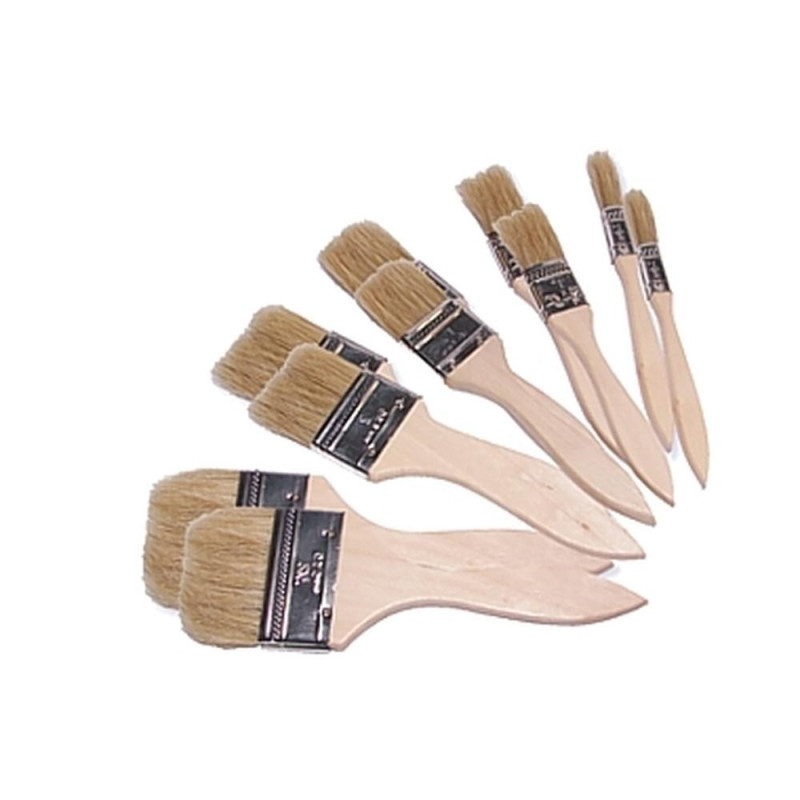 Assortiment de Pinceaux 10x - 0.5'' à 2.5'' - Polyvalents et Pratiques - Beast - Beast
