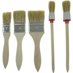 Assortiment de Pinceaux 1-2'' - 3x, No. 4-6 - Précision et Polyvalence - Beast
