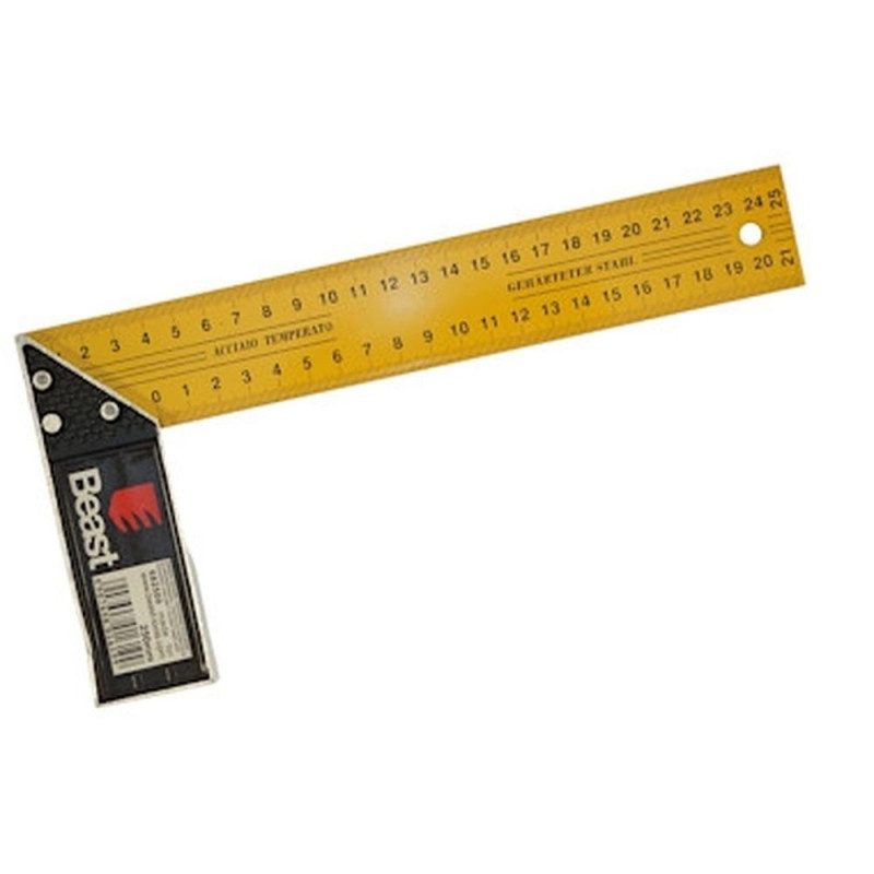 Équerre de Charpentier 250 mm - Outil de Précision - Construction et Mesure - Beast - Beast