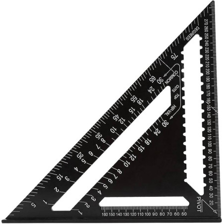 Équerre de Charpentier 300 mm - Outil de Précision - Construction et Mesure - Usage Professionnel - Beast