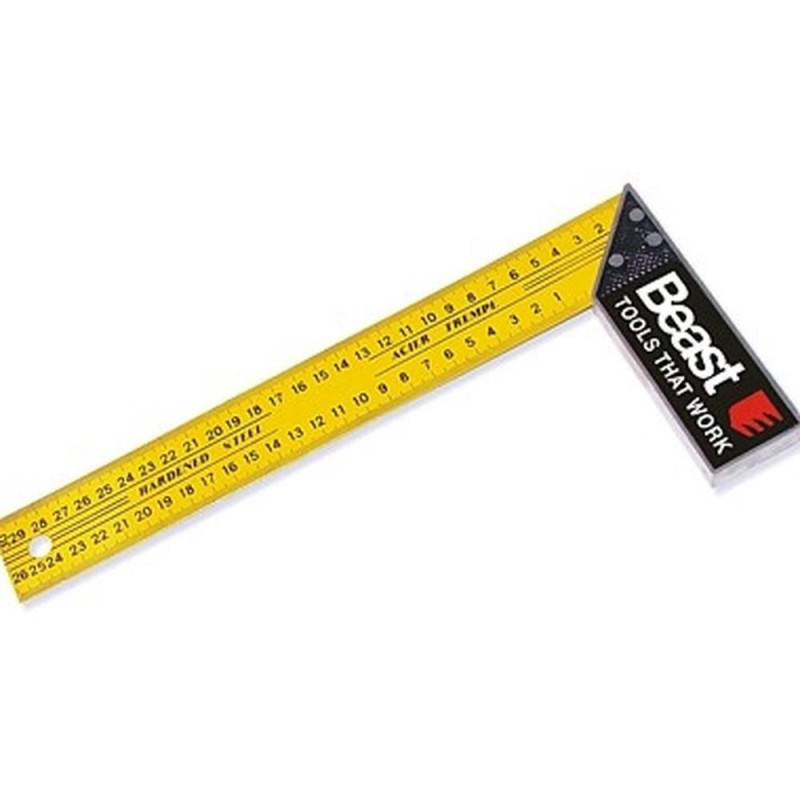 Équerre de Charpentier 350 mm - Outil de Précision - Construction et Mesure - Beast - Beast