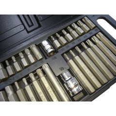 Jeu d'Embouts 30-75 mm 1/2'' et 3/8'' - CV 40X - Polyvalent et Pratique - Beast