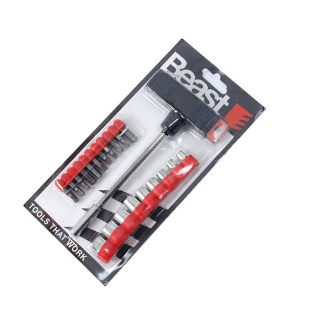 T Manche avec Douilles 21x - Utilisation Polyvalente - Précision et Confort - Beast