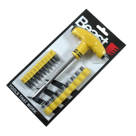 T Manche avec Douilles 21x - Utilisation Polyvalente - Précision et Confort - Beast