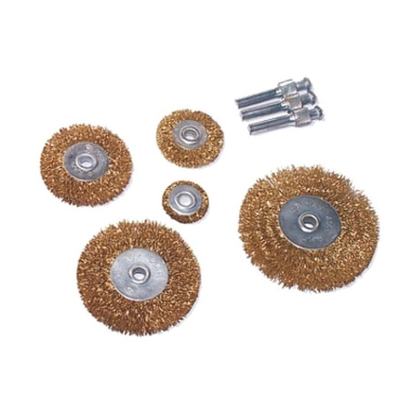 Jeu de Brosses en Fil d'Acier 1''-3'' - 5 Pièces - Polyvalent et Efficace - Beast