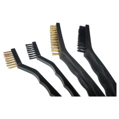 Jeu de Brosses 4x - 2x 40mm + 2x 85mm en Laiton et Nylon - Polyvalent et Efficace - Beast
