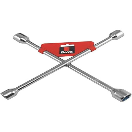 Clé en Croix 17-19-22 - 13/16'' - Acier, Norme Professionnelle - Outil Pratique et Polyvalent - Beast