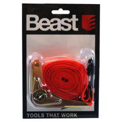 Ruban de Fixation pour Bagages 5M - 250 kg, avec Crochets - Sécurisé et Pratique - Beast