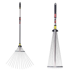 Rateau à Feuilles Ajustable 270-460 mm - Utilisation Pratique et Efficace - Idéal pour le Jardinage - Beast