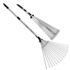 Rateau à Feuilles Ajustable 270-460 mm - Utilisation Pratique et Efficace - Idéal pour le Jardinage - Beast