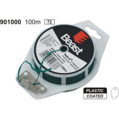 Rouleau de Fil de Fer 100M - Plastique Coated - Résistant et Durable - Beast - Beast