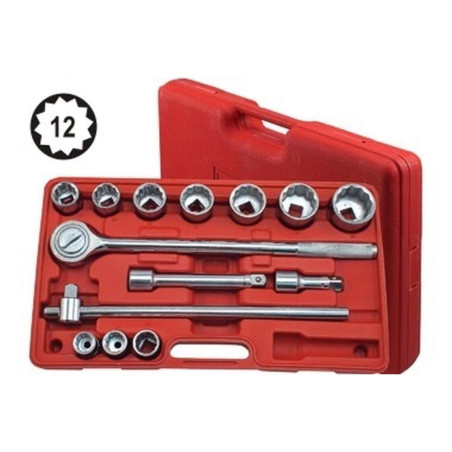 Clés à Douille 3/4'' 22-50 mm - Heavy Duty 12-Star - Résistance et Durabilité - Beast