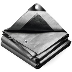 Bâche de Protection 15x20M - Résistante et Durable - Idéale pour Couvrir et Protéger - Beast