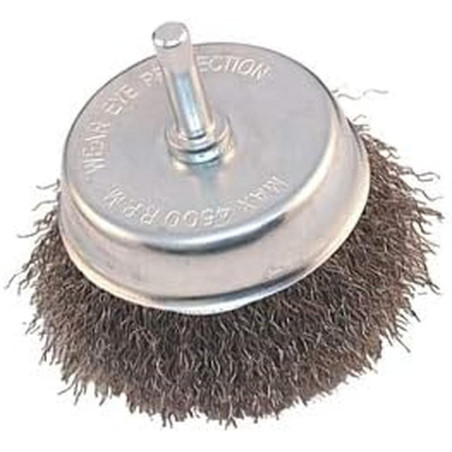 Brosse Couvette Acier 80 mm - Pivot 6 mm - Résistante et Efficace - Usage Professionnel - Beast