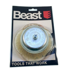 Brosse Couvette Acier 100 mm - Pivot 6 mm - Résistante et Efficace - Beast
