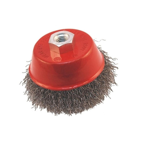 Brosse Rotative M14 80 mm - Acier, Norme Straight Cup - Idéale pour Finitions Précises - Beast