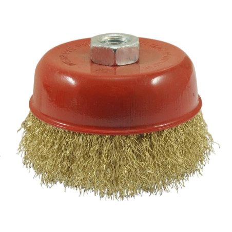 Brosse Rotative M14 100 mm - Acier, Norme Straight Cup - Idéale pour Finitions et Décapage - Beast - Beast
