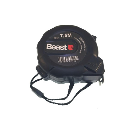 Mètre Ruban 7.5M x 25MM - Précision et Robustesse - Idéal pour Mesures Précises - Beast