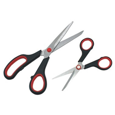 Jeu de Ciseaux Stainless 2x 21-14 cm - Acier Inoxydable - Précision et Durabilité - Beast - Beast