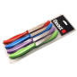 Couteau Color Mix 12x - Utilisation Pratique, Design Coloré - Idéal pour Cuisine - Beast