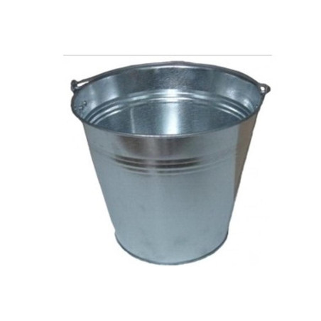 Seau en Métal Zingué 10L - Capacité 10L, Résistant et Durable - Idéal pour le Stockage - Beast