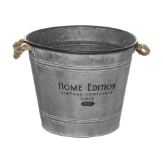 Seau en Métal Zingué 7L - Capacité 7L, Pratique et Durable - Idéal pour le Jardinage - Beast