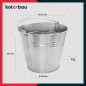 Pot d'Acier Galvanisé 15L - Dual Bottom - Résistant et Durable - Beast - Beast