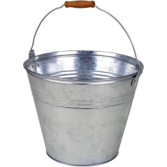 Seau en Métal Zingué 10L - Capacité 10L, Résistant et Durable - Idéal pour le Stockage - Beast