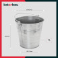 Seau en Métal Zingué 7L - Capacité 7L, Pratique et Durable - Idéal pour le Jardinage - Beast