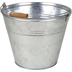 Seau en Métal Zingué 10L - Capacité 10L, Résistant et Durable - Idéal pour le Stockage - Beast
