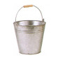 Seau en Métal Zingué 10L - Capacité 10L, Résistant et Durable - Idéal pour le Stockage - Beast