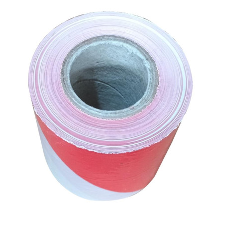 Avertissement Ruban Blanc-Rouge 75mm x 100m - Sécuritaire et Visible - Idéal pour Signalisation - Beast